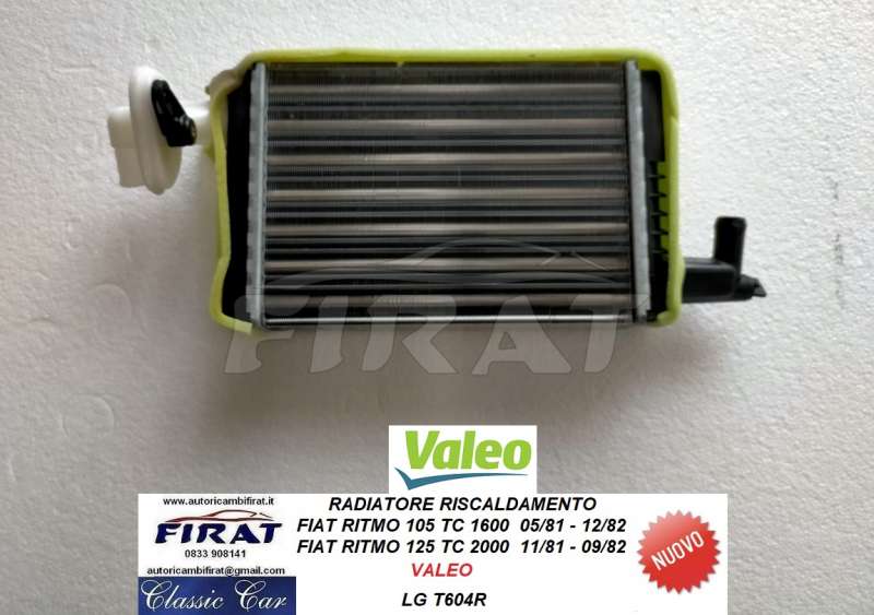 RADIATORE RISCALDAMENTO FIAT RITMO 105 TC - 125 TC (T604R)